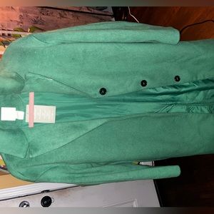 Green long coat size x-small